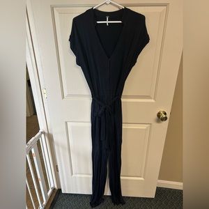 Young, Fabulous and Broke - Navy Wide-leg Jumpsuit - Size S